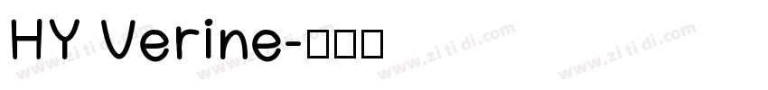 HY Verine字体转换